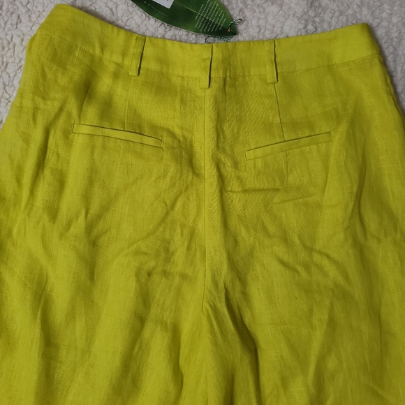 Set of Farm Rio Palm Tree Richilier Blouse & Linen Wide Leg Pants - Medi… - Picture 10 of 16